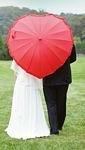 pic for Just Married Couple Under Love Umbrella 